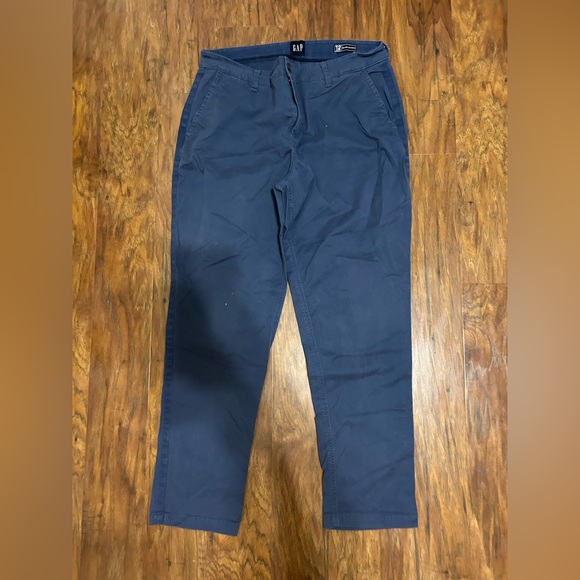 GAP Pants - Women's GAP Relaxed Girlfriend Twill Pants Navy Blue Size 12 Comfy